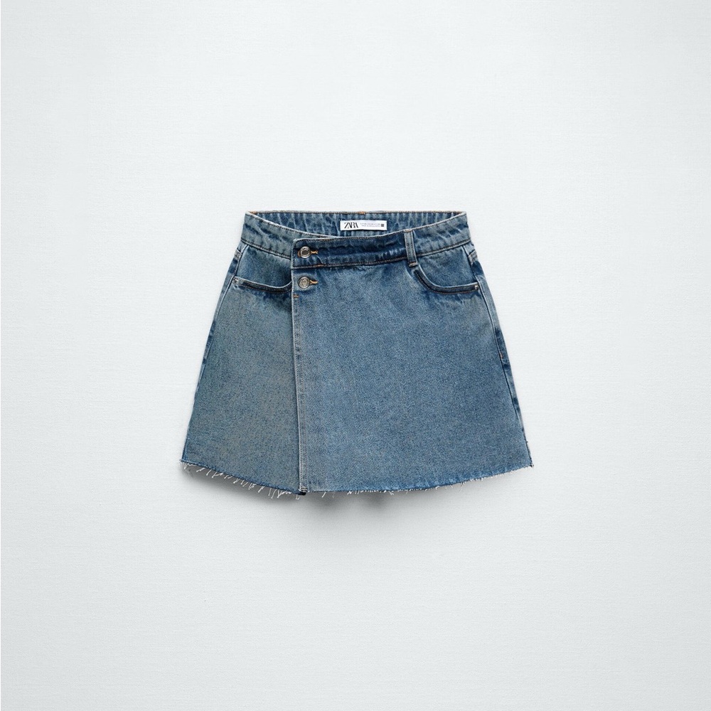 Zara Blue Denim Skort